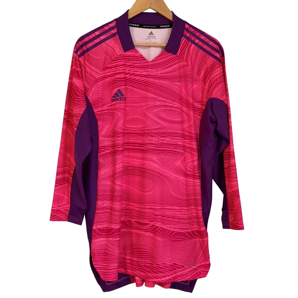 Adidas Condivo 21 Goalkeeper Jersey Mens Size L Pink Purple‎ Soccer Futbol NWT